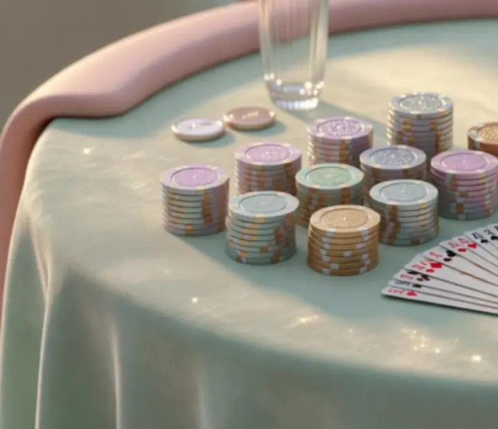 Profesjonalna aranżacja stołów i oświetlenia na wieczór pokerowy